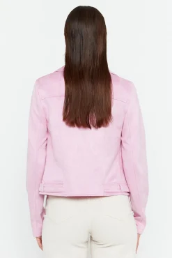 Vero Moda Sobretudos-Blusão de camurça com tachas Roxo