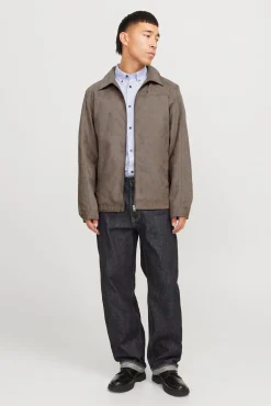 Jack & Jones Casacos-Blusão de corte regular cinzento