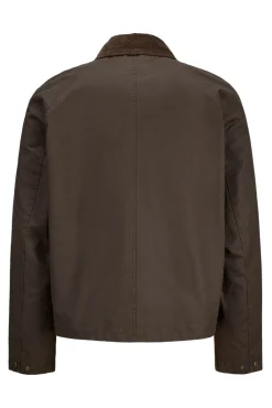 Jack & Jones Casacos-Blusão de gola de veludo cotelê castanho