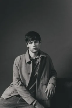 OOTO Casacos-Blusão de mistura de lã Castanho