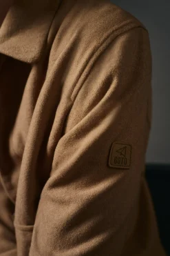 OOTO Casacos-Blusão de mistura de lã Castanho