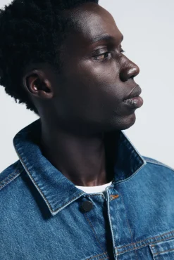 Springfield Casacos-Blusão denim básico azul