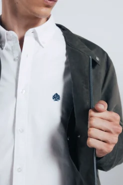 Springfield Casacos-Blusão efeito camurça bege