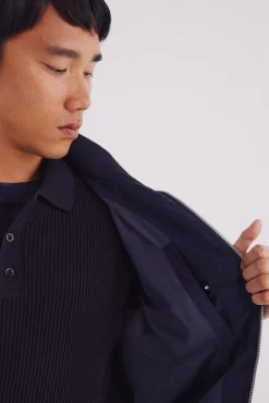 Springfield Casacos-Blusão efeito camurça azul