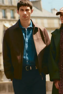 Springfield Casacos-Blusão efeito pele cru