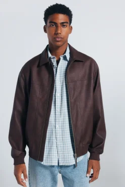 Springfield Casacos-Blusão efeito pele cru