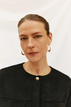 Cortefiel Sobretudos-Blusão efeito pele Preto