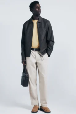 Springfield Casacos-Blusão efeito pele cru