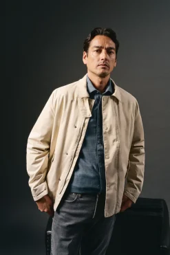 OOTO Casacos-Blusão estilo Heritage Tostado