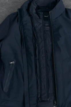 Pedro del Hierro Casacos|Sobretudos-Blusão forros desmontáveis Azul