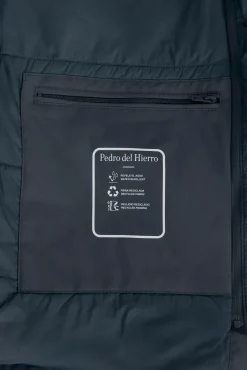 Pedro del Hierro Casacos|Sobretudos-Blusão forros desmontáveis Cizento