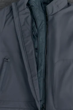 Pedro del Hierro Casacos|Sobretudos-Blusão forros desmontáveis Cizento