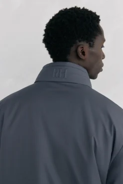 Pedro del Hierro Casacos|Sobretudos-Blusão forros desmontáveis Cizento