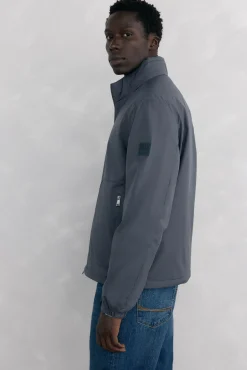 Pedro del Hierro Casacos|Sobretudos-Blusão forros desmontáveis Cizento