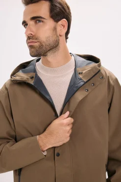 Jack & Jones Casacos-Blusão impermeável de corte regular Castanho