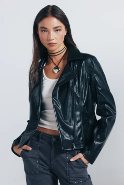 Springfield Sobretudos-Blusão motard preto