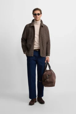 Silbon Casacos-Blusão pied-de-poule Castanho