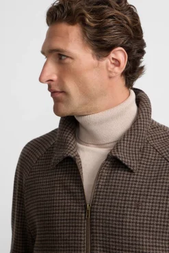 Silbon Casacos-Blusão pied-de-poule Castanho