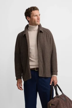 Silbon Casacos-Blusão pied-de-poule Castanho