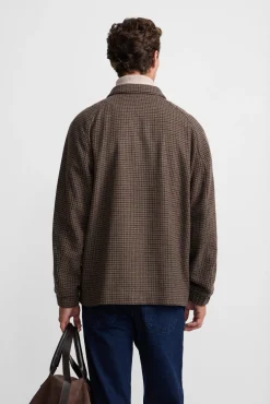 Silbon Casacos-Blusão pied-de-poule Castanho