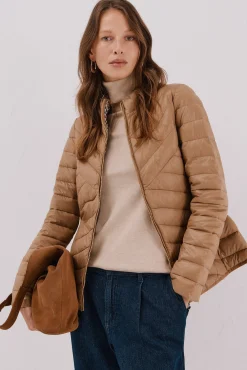 Cortefiel Sobretudos|Casacos-Blusão reversível de penas Tostado