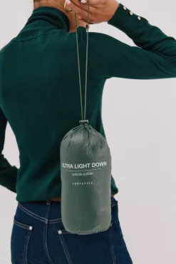 Cortefiel Sobretudos|Casacos-Blusão reversível de penas Verde