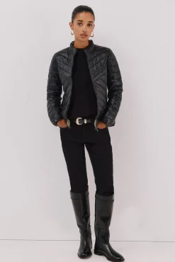 Cortefiel Sobretudos|Casacos-Blusão reversível de penas Preto