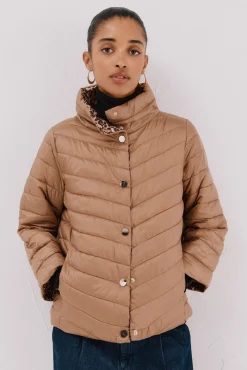 Cortefiel Casacos|Sobretudos-Blusão reversível thermolite® Tostado