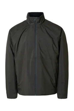 Selected Casacos-Blusão técnica resistente à água Cinzento