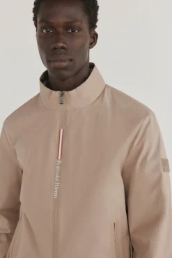 Pedro del Hierro Casacos|Sobretudos-Blusão técnico leve Beige