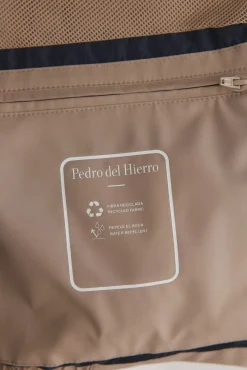 Pedro del Hierro Casacos|Sobretudos-Blusão técnico leve Beige
