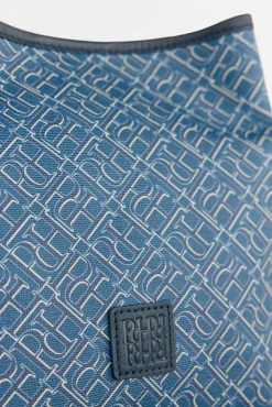 Pedro del Hierro Malas-Bolsa balde com alça alça monograma Azul
