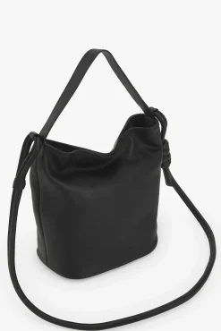 Zubi Malas-Bolsa bucket M de pele Preto