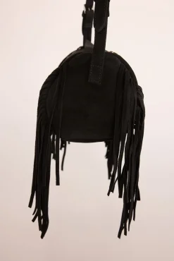 Slowlove Malas-Bolsa de barril com franjas Preto