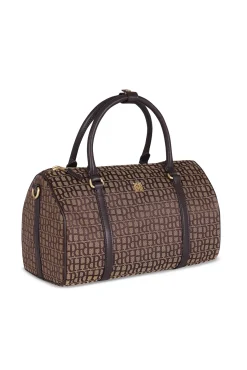 Pedro del Hierro Malas-Bolsa de boliche jacquard Marrom