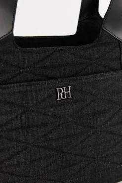 Pedro del Hierro Malas-Bolsa de compras acolchoada Cizento