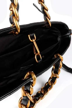 Lola Casademunt Malas-Bolsa de compras acolchoada Preto