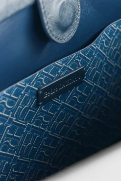 Pedro del Hierro Malas-Bolsa de compras com monograma Azul