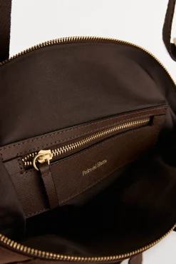 Pedro del Hierro Malas-Bolsa de compras de nylon com fivelas Marrom