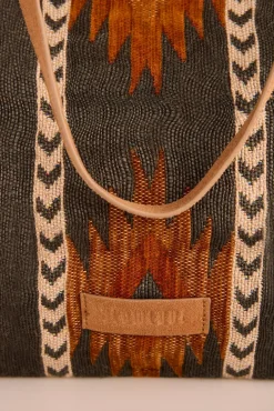 Slowlove Malas-Bolsa de compras jacquard marrom Multicolorido