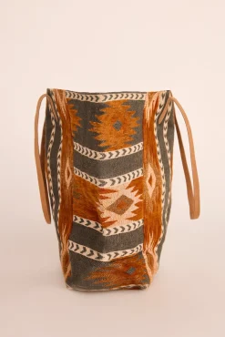 Slowlove Malas-Bolsa de compras jacquard marrom Multicolorido