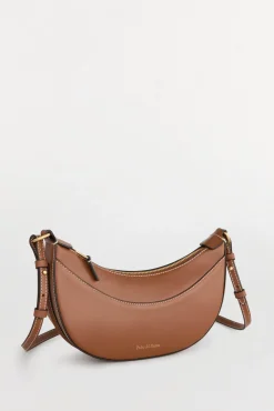 Pedro del Hierro Malas-Bolsa de mala de tiracolo oval de pele Marrom