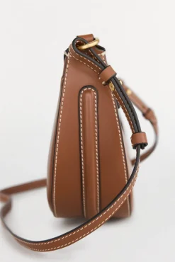 Pedro del Hierro Malas-Bolsa de mala de tiracolo oval de pele Marrom