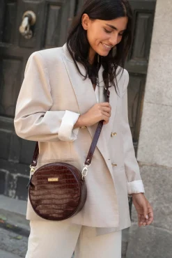 The Code Malas-Bolsa de ombro Olympia Coco bordô Granada