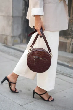 The Code Malas-Bolsa de ombro Olympia Coco bordô Granada