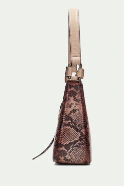 Hispanitas Malas-Bolsa hobo com estampado de jibóia Tostado