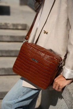 The Code Malas-Bolsa tiracolo Charlotte praliné Castanho