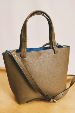 Zubi Malas-Bolsa tote Isak S de pele Tostado