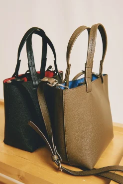 Zubi Malas-Bolsa tote Isak S de pele Tostado