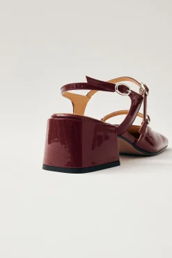 Alohas Saltos|Calçado De Couro-Bombas de pele Withnee Granada